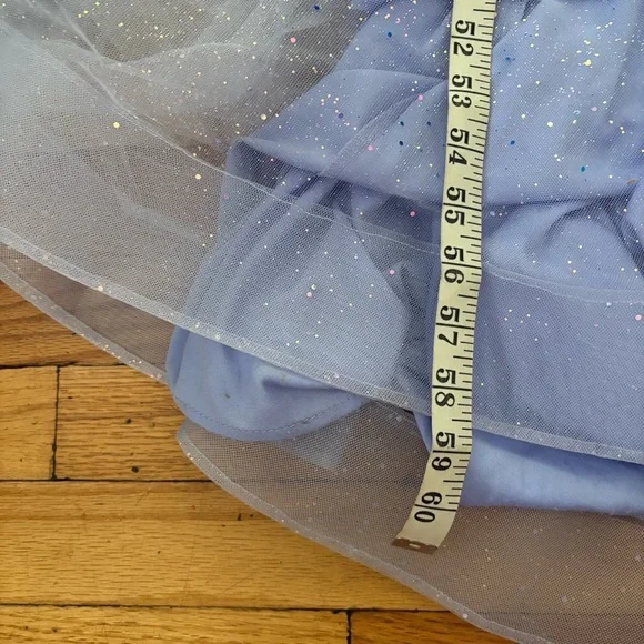 Ellie Wilde Periwinkle Sequin Gown Size 2